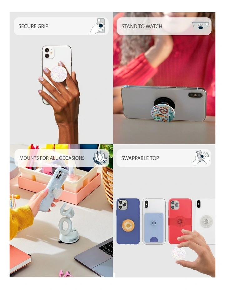 PopGrip MagSafe Phone Grip Stand in Opalescent Blue image 7