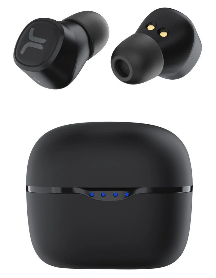 True Wireless Stereo Bluetooth Earbud Headphone   Charging Case in Black image 1