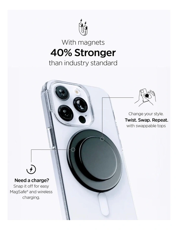 Magsafe Phone Grip And Holder With Adapter Ring in Multi image 7