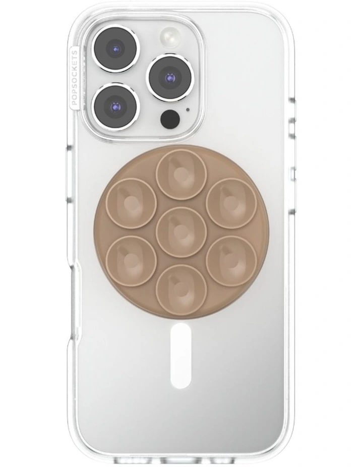 Suction Mag Safe Phone Grip And Holder in Latte image 2