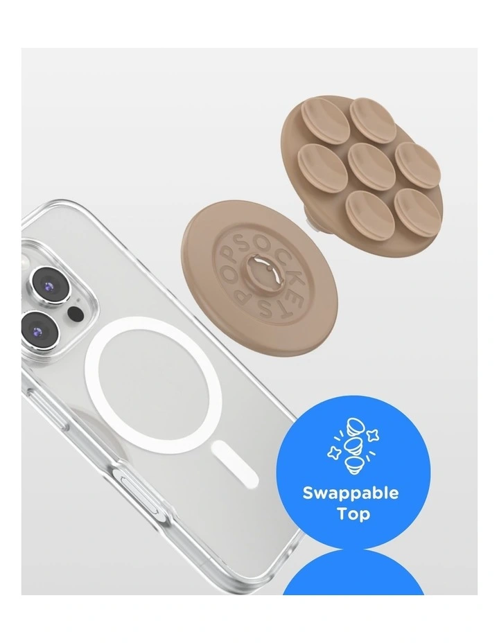 Suction Mag Safe Phone Grip And Holder in Latte image 4