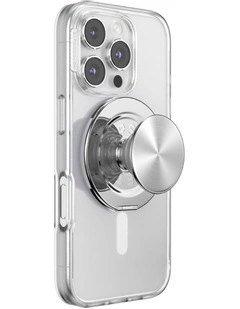 PopGrip Kick Out MagSafe Phone Grip in Silver