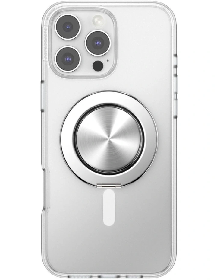 PopGrip Kick Out MagSafe Phone Grip in Silver image 3