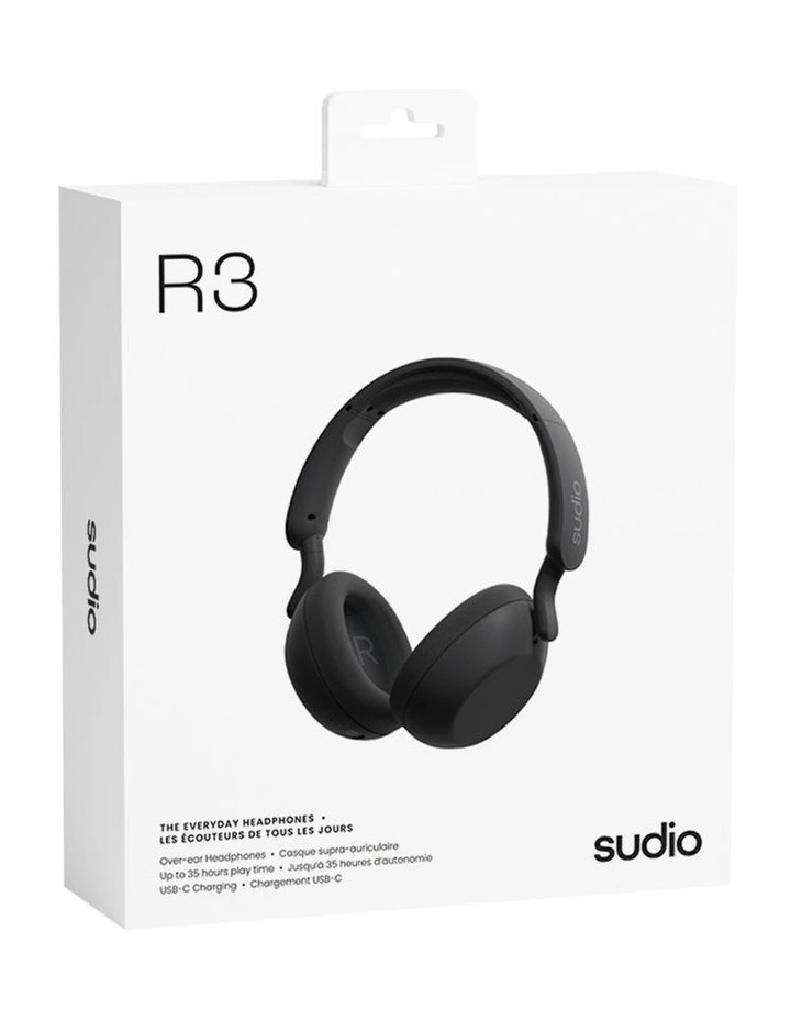 R3 On Ear Wireless Headphones in Black image 7