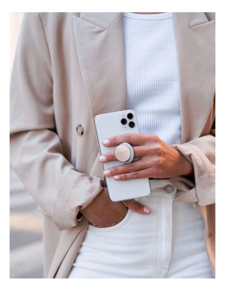 Backflip S Phone Grip with Magnetic Mount in Rose Gold image 2