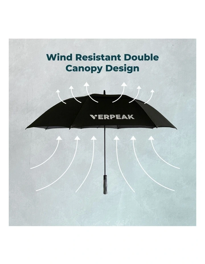 VERPEAK Ultra Large Golf 62 210T Pongee Microweave Fabric Umbrella In