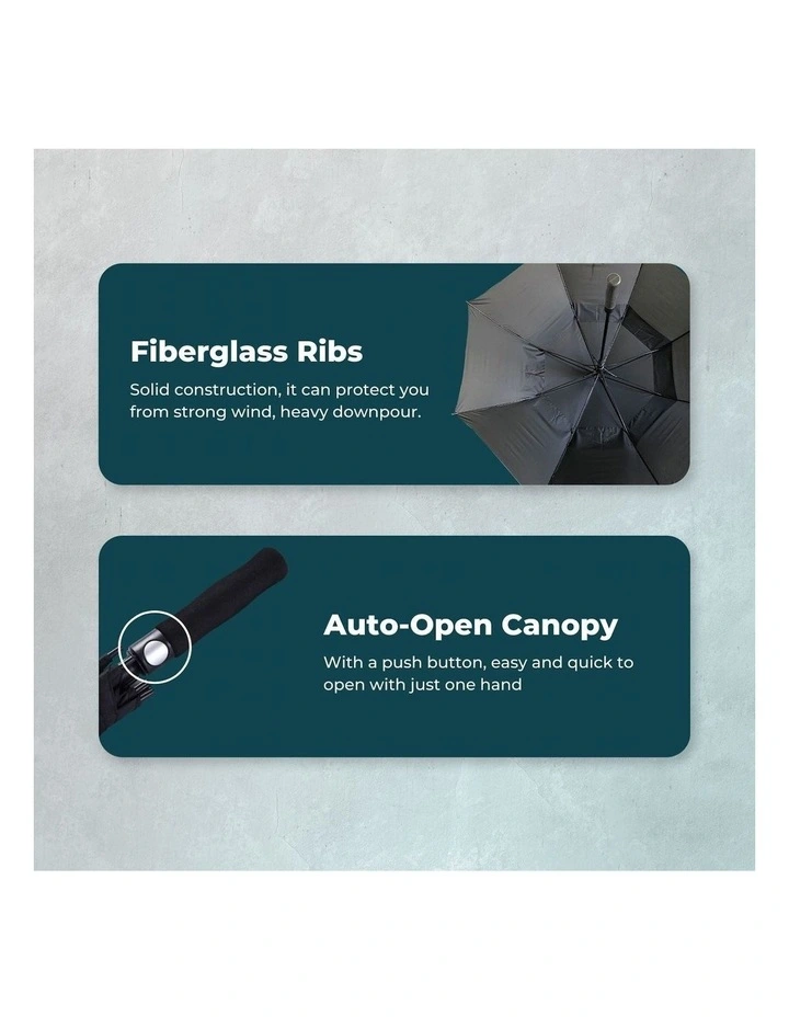 VERPEAK Ultra Large Golf 62 210T Pongee Microweave Fabric Umbrella In