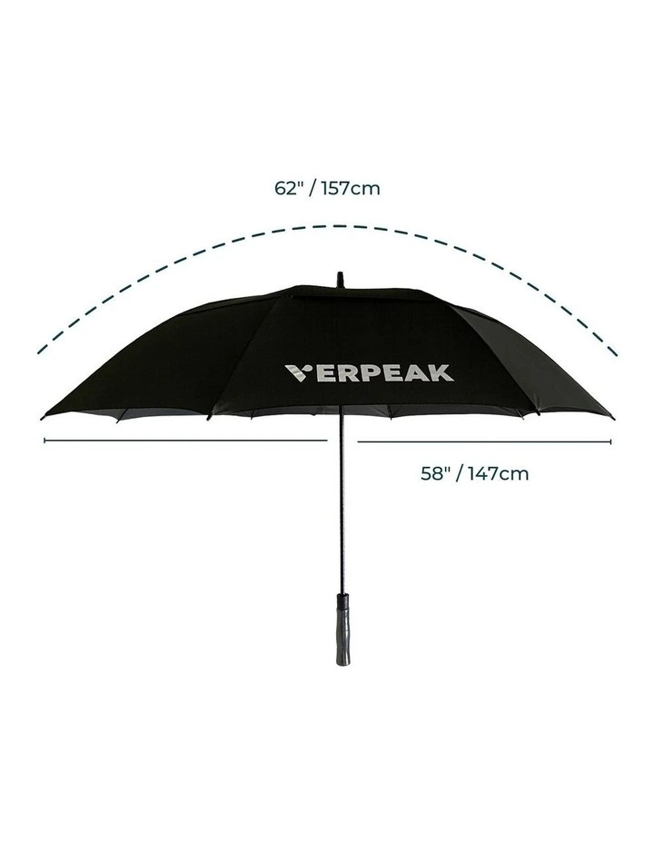 VERPEAK Ultra Large Golf 62 210T Pongee Microweave Fabric Umbrella In