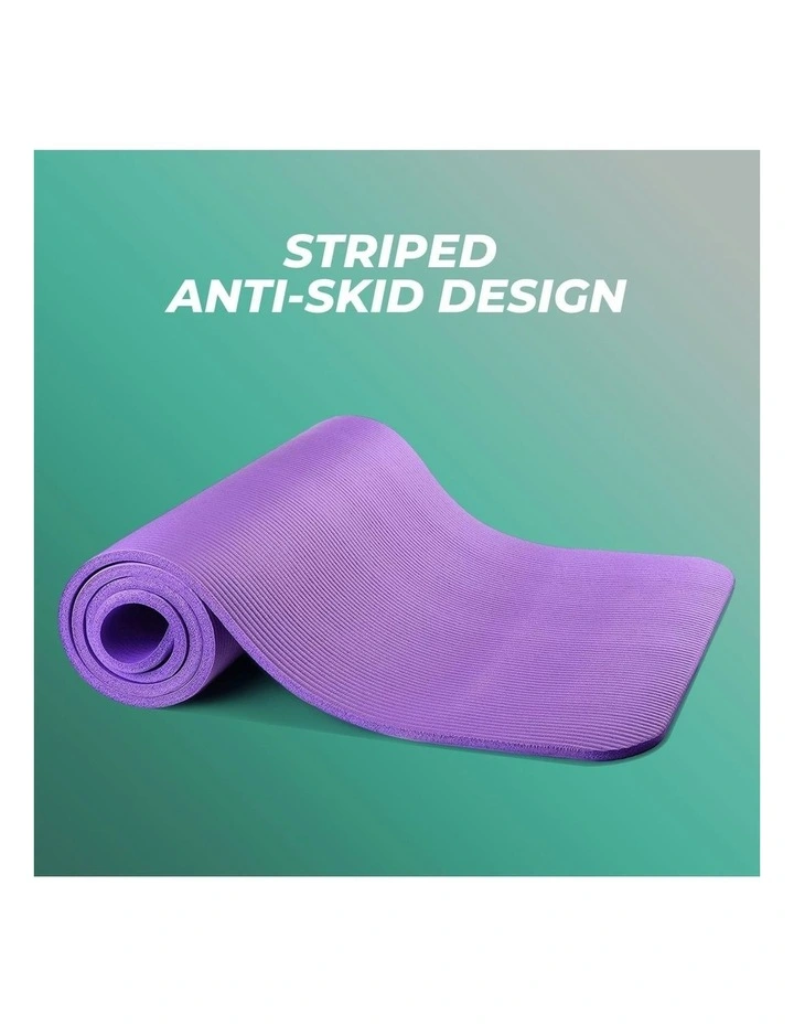 VERPEAK NBR Yoga Mat 2.0cm In Burgundy MYER