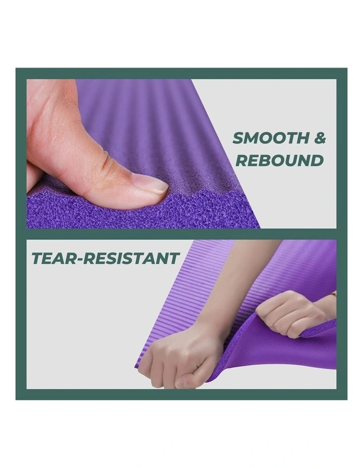 VERPEAK NBR Yoga Mat 2.0cm In Burgundy MYER