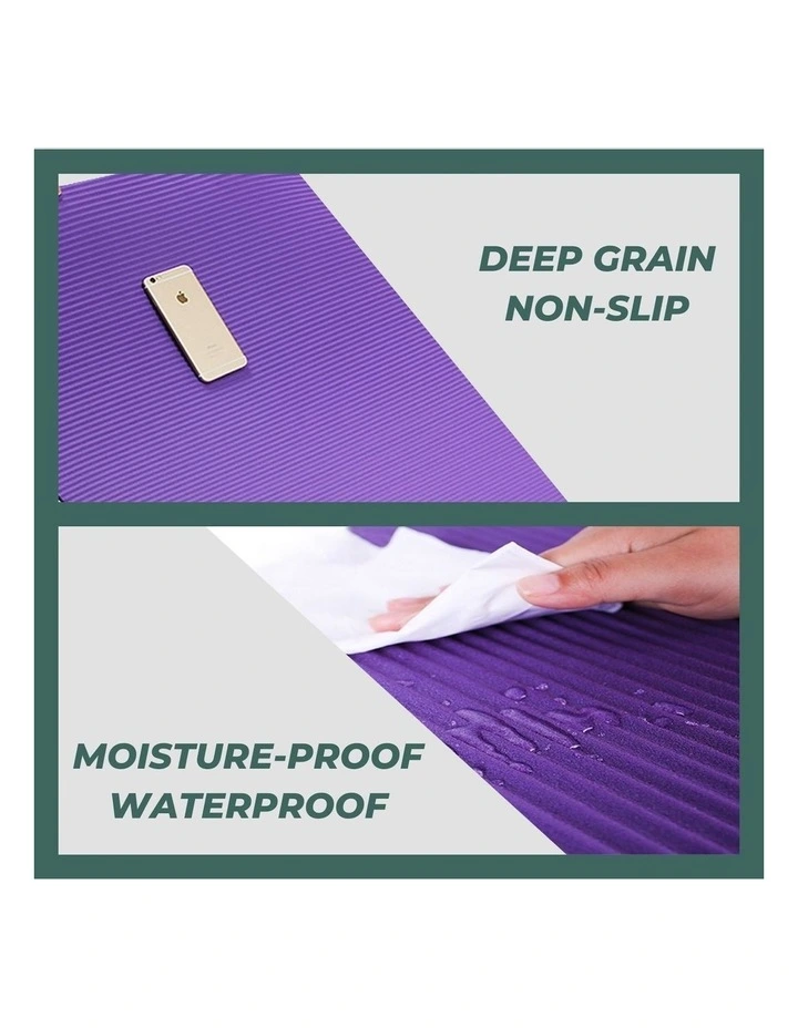 VERPEAK NBR Yoga Mat 2.0cm In Burgundy MYER