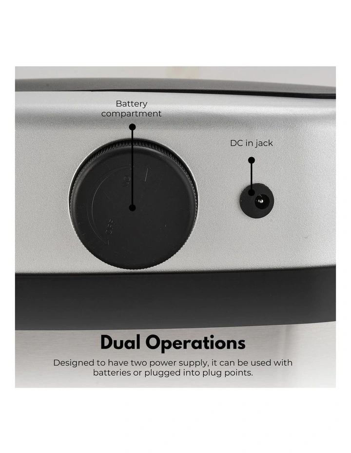 MiraKlass Motion Sensor Rubbish Bin Lid 60L Oval In White MYER