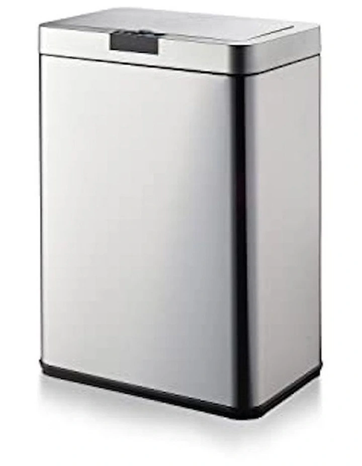 MiraKlass Motion Sensor Rubbish Bin 50L Square In Silver MYER