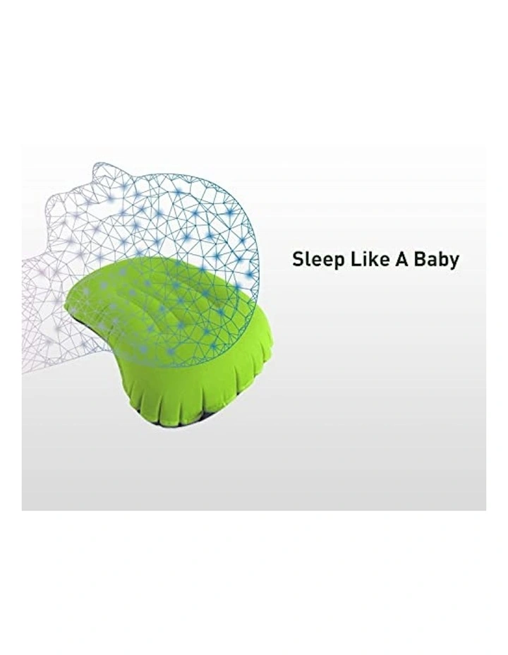 KILIROO Highly Durable Easy Inflatable Camping Travel Pillow In Green