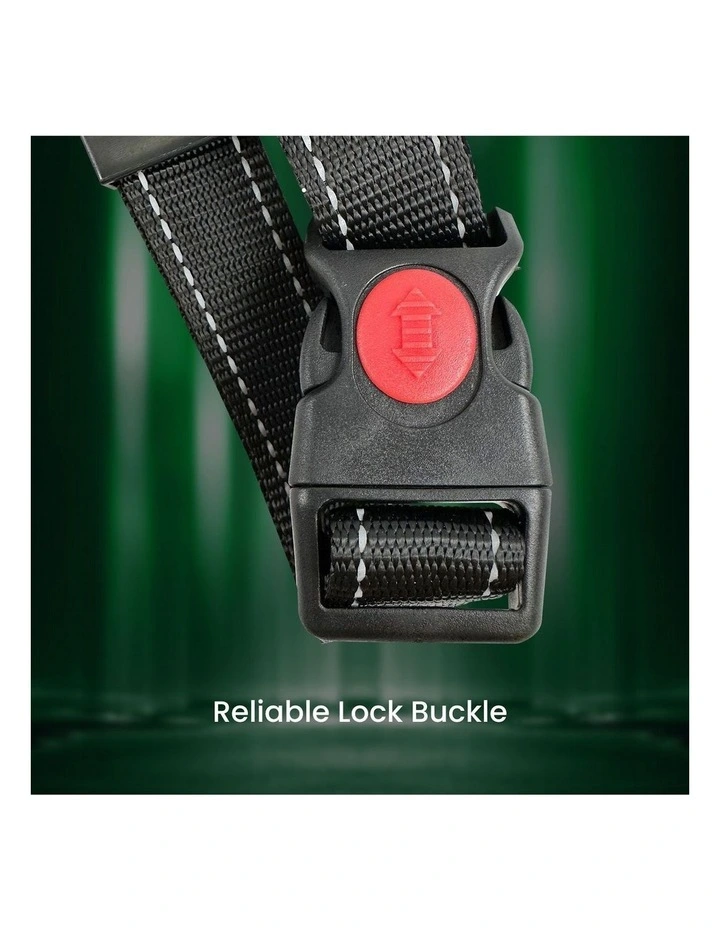 No Pull Dog Reflective Harness Vest Adjustable Belts XXL Size in Black image 3