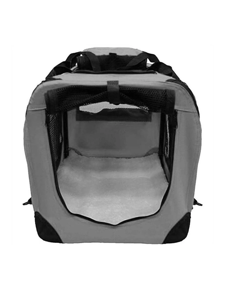 Floofi Lightweight Portable Pet Carrier With Removable Cover XL In Grey