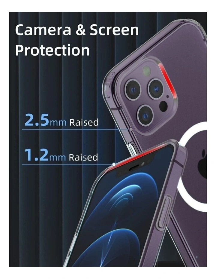 iPhone 14 Pro Max Scratch Resistant Magsafe Phone Case in Transparent image 3