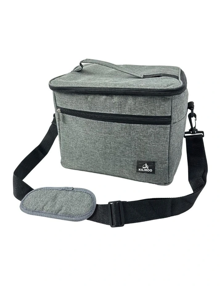 KILIROO Foldable Leak Proof Insulated Cooler Bag 15L In Grey MYER