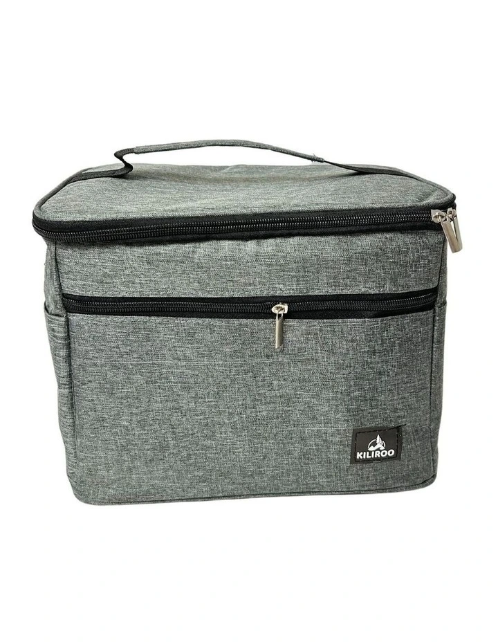Foldable Leak Proof Insulated Cooler Bag 15L in Grey image 5