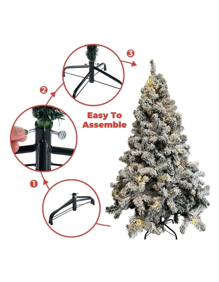 FESTISS Christmas Tree With 250 LED Lights 1.8m In Snowy MYER