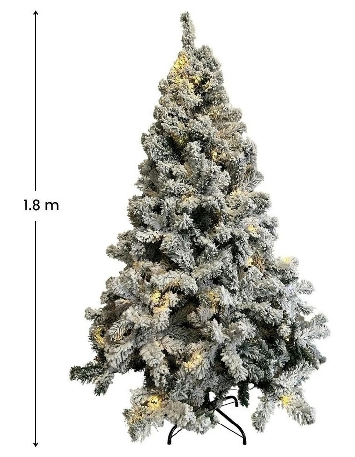 FESTISS Christmas Tree With 250 LED Lights 1.8m In Snowy MYER