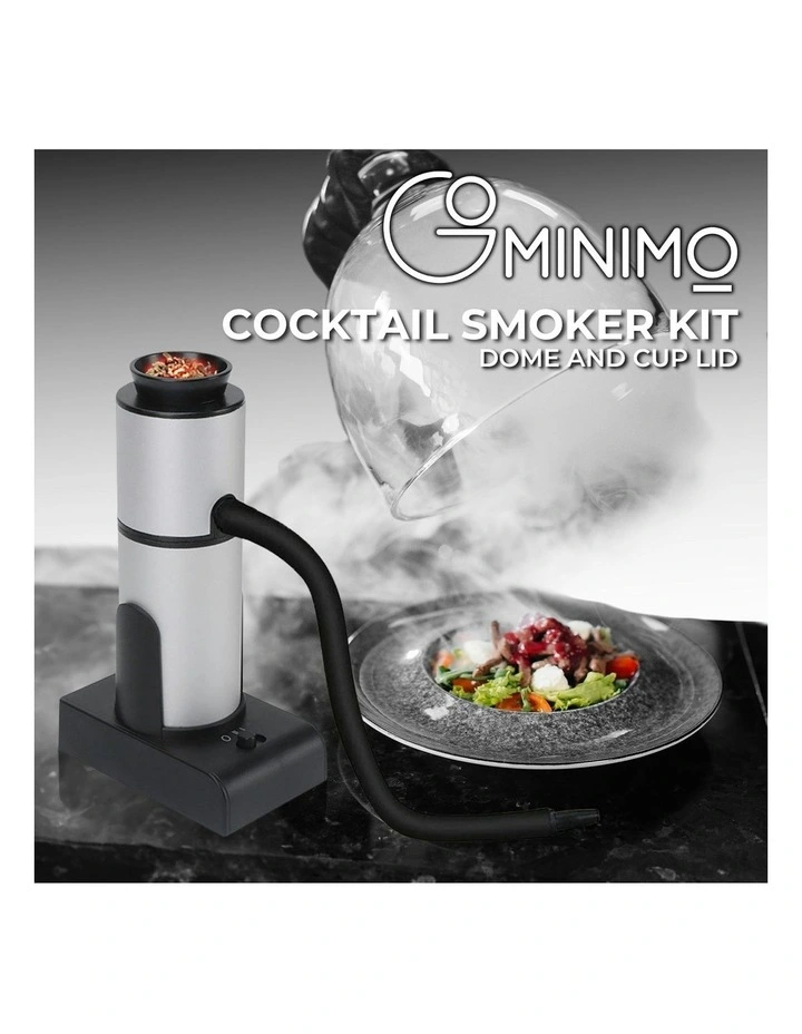 GOMINIMO Portable Smoke Infusion Cocktail Smoker Kit Dome Cup Lid In