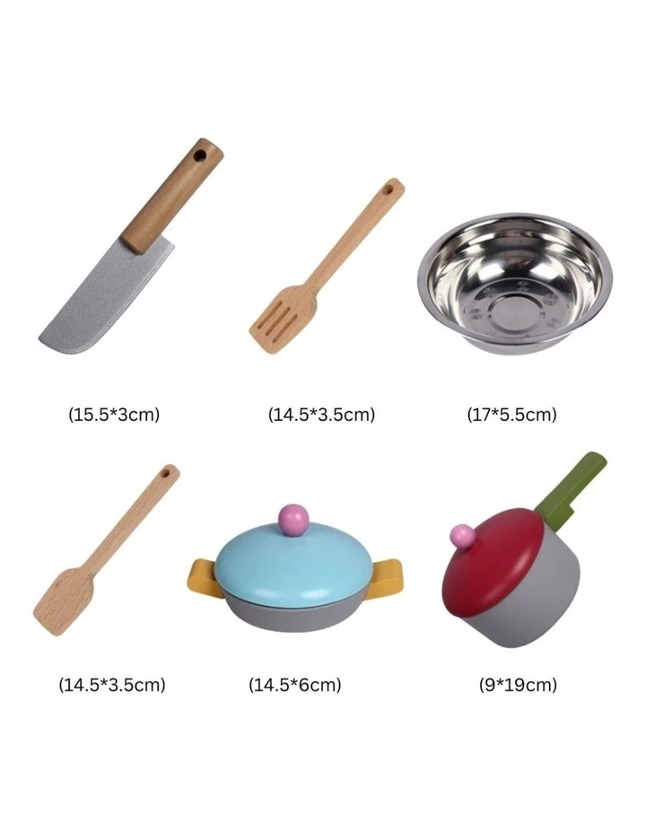 Ekkio Wooden European Style Kitchen Playset MYER