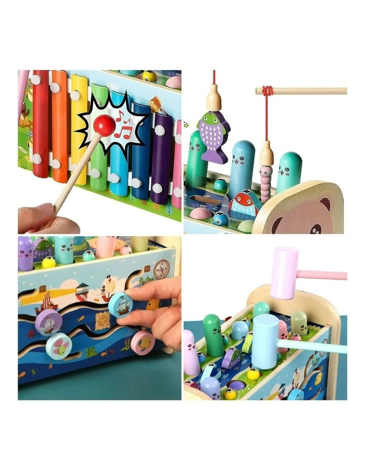 GOMINIMO Toddler Sensory Toys With Hammering Pounding And Fishing MYER