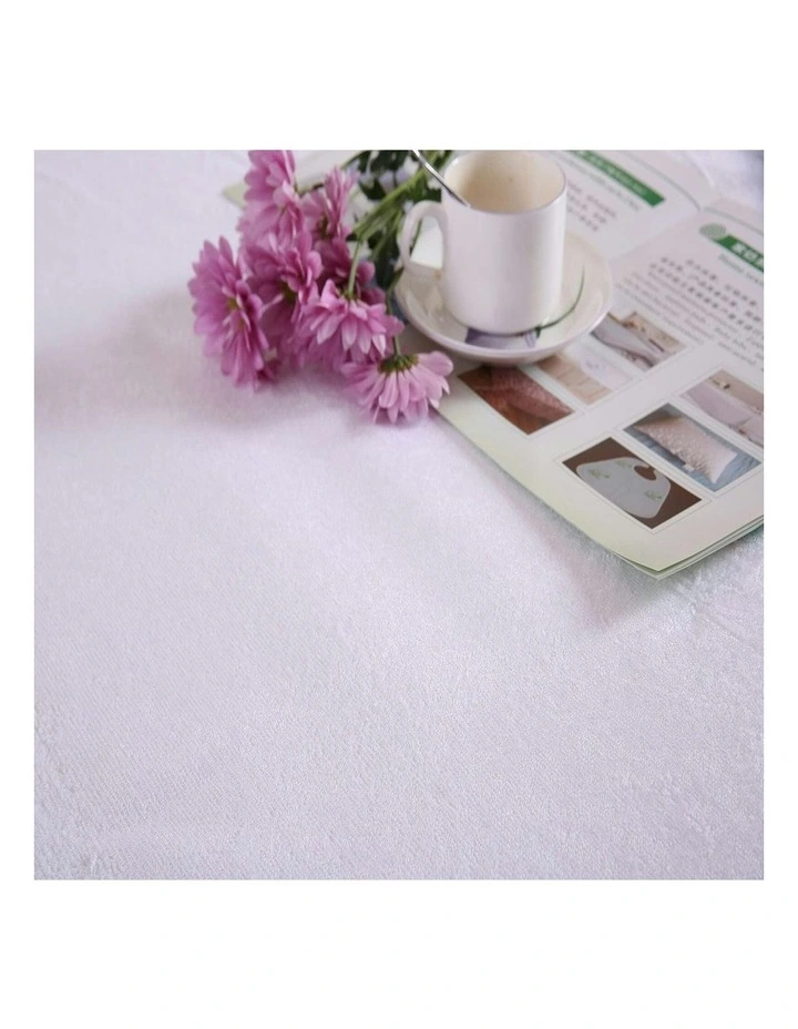 GOMINIMO Bamboo Terry Mattress Protector Queen In White MYER