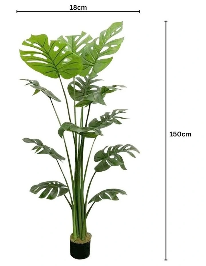 GOMINIMO Monstera Polypropylene Plastics Artificial Plant 150cm In