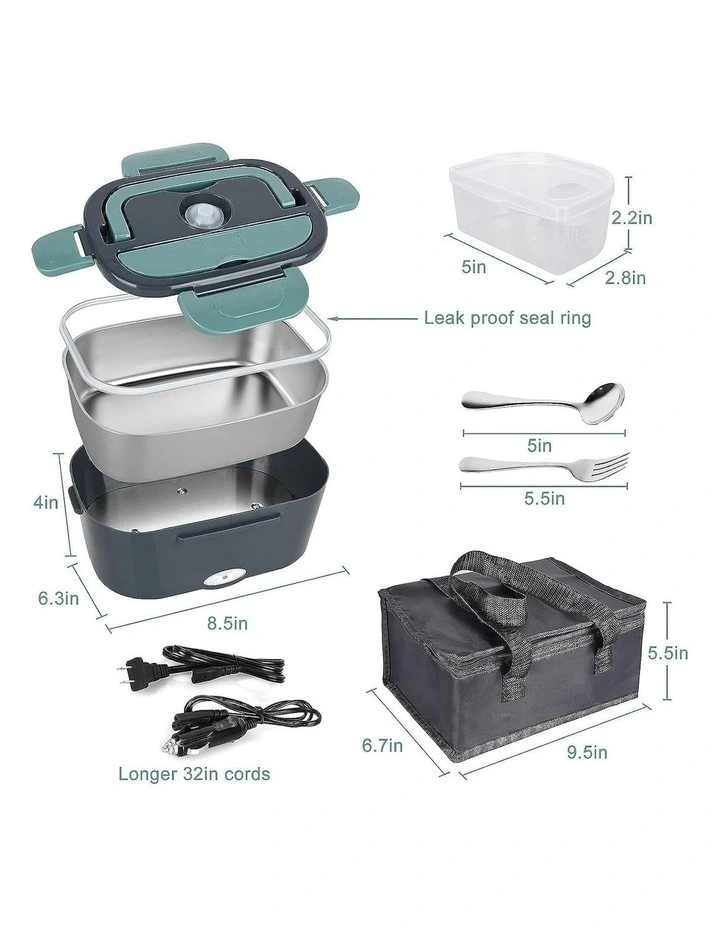 GOMINIMO Electric Food Warmer Lunch Box With Insulated Carrying Bag 1