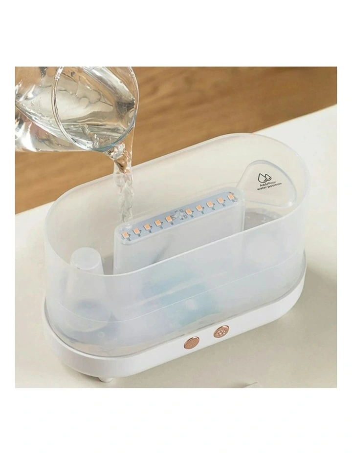 Flame Humidifier Wind Essential Oil Diffuser Aromatherapy 225ml in White image 4