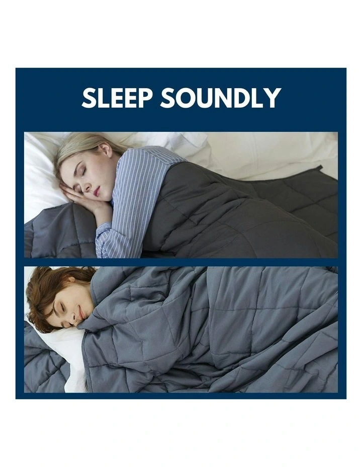 GOMINIMO Gravity Heavy Relax Weighted Blanket 7kg In Light Grey MYER