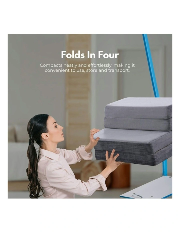 GOMINIMO Portable Foldable Mattresses Topper with Memory Foam Single in