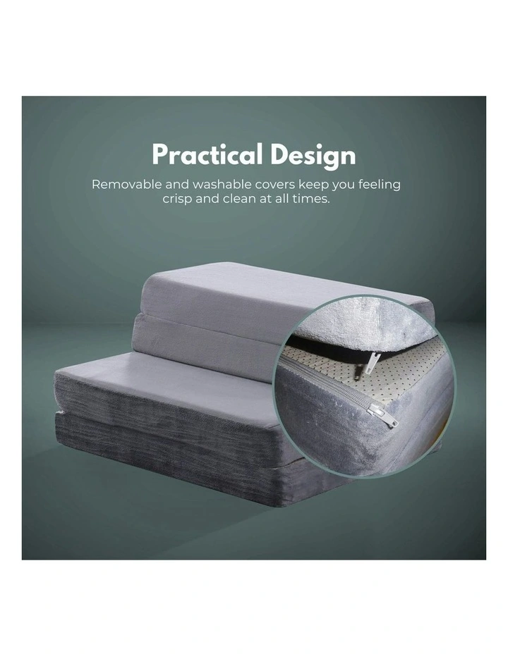 GOMINIMO Portable Foldable Mattresses Topper with Memory Foam Single in