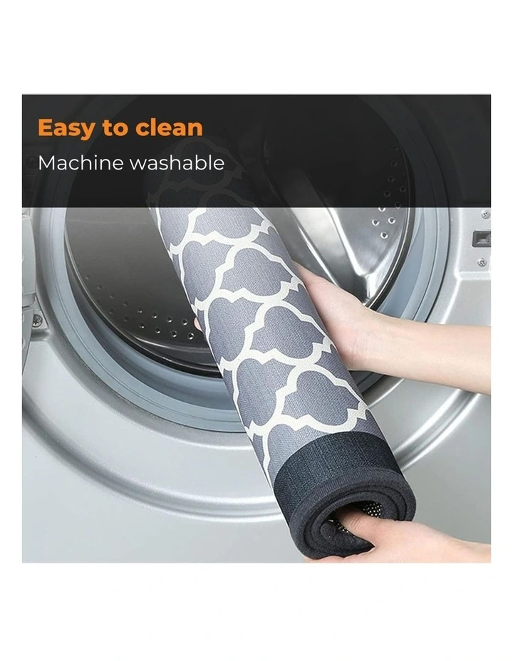 GOMINIMO Non Slip Absorbent Kitchen Floor Mat 80cm And 120cm 2 Pieces