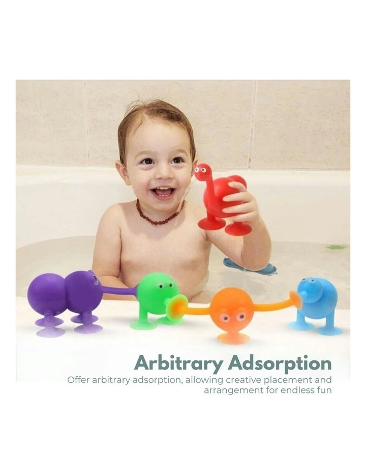 GOMINIMO Bath Suction Cup Toys Silicone Suction Travel Window 38Pcs MYER