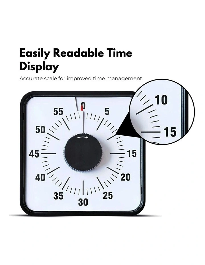 GOMINIMO 60 Minutes Visual Timer Mechanical Kitchen Cooking Countdown