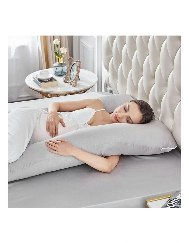 GOMINIMO Pregnancy Maternity Nursing Sleeping Body Pillow In Grey MYER