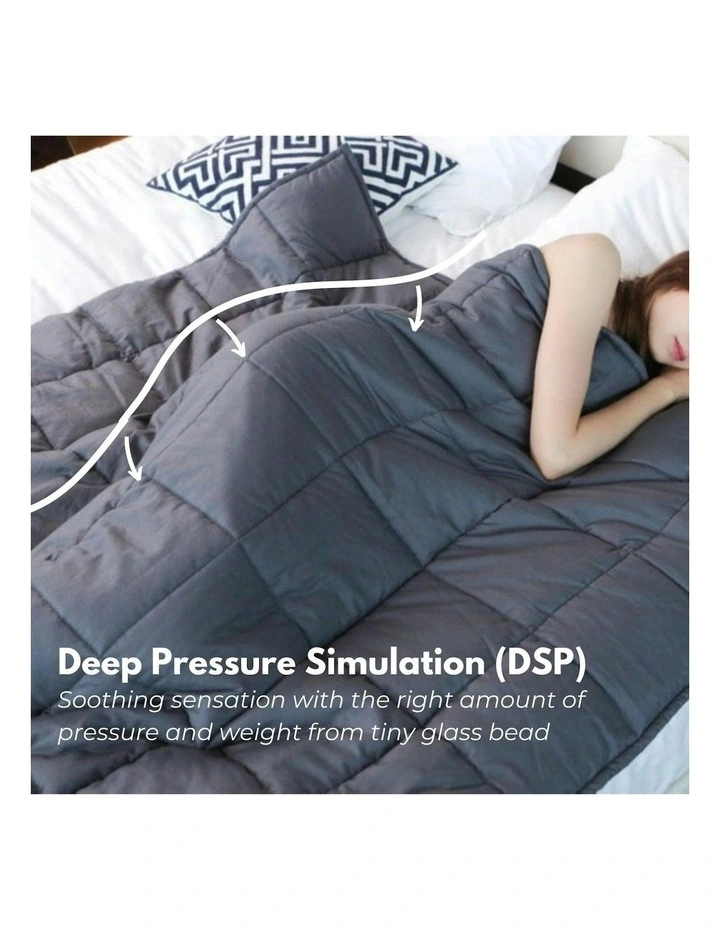 GOMINIMO Adults Gravity Heavy Relax Weighted Blanket 9kg In Light Pink