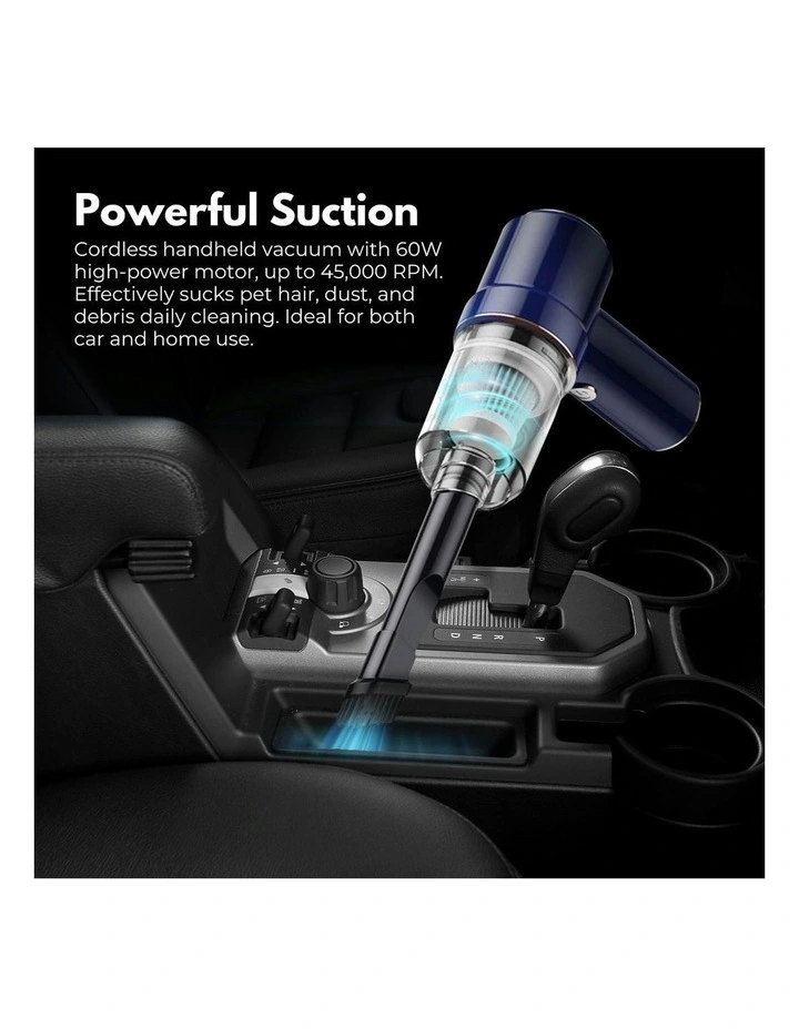 MiraKlass 45000rpm Handheld Cordless Vacuum Cleaner Dust Blower Air