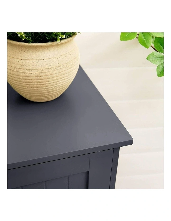 Floor Cabinet with 4 Drawers and Adjustable Shelf in Grey image 7