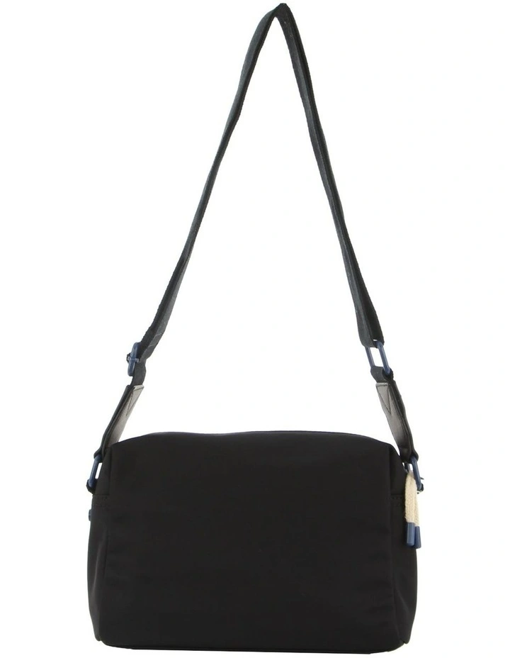 Nylon Travel Cross-Body Bag in Black image 4