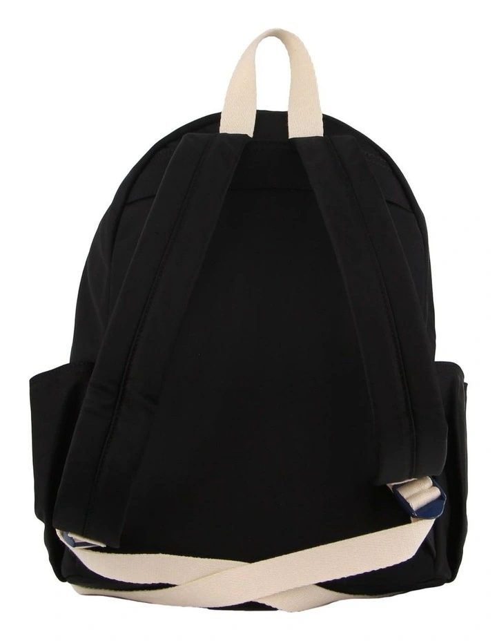 Nylon Travel Backpack in Black image 3