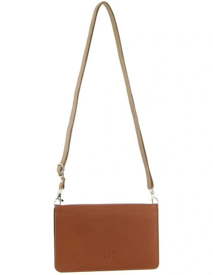 Leather Wallet/Organiser Bag in Tan image 1
