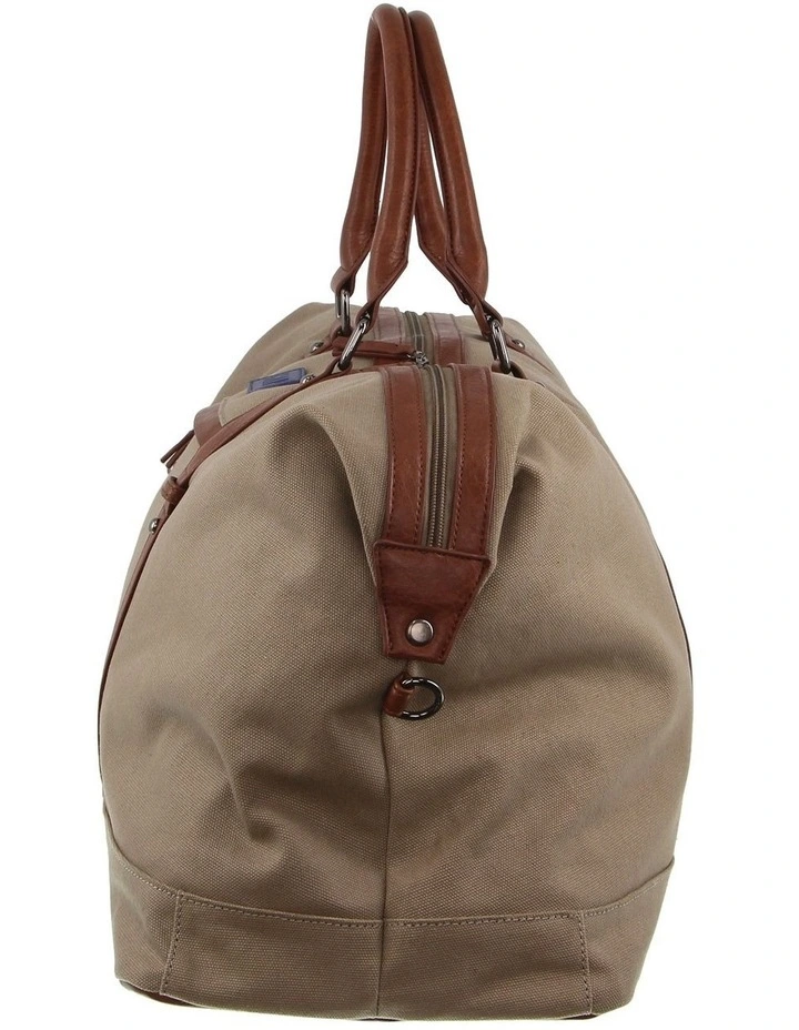 Canvas Overnighter in Khaki image 2