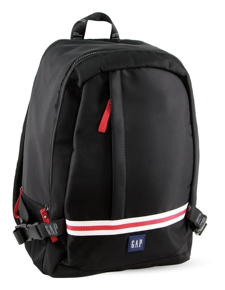 Nylon Travel Backpack in black image 1