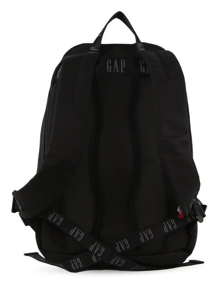 Nylon Travel Backpack in black image 4