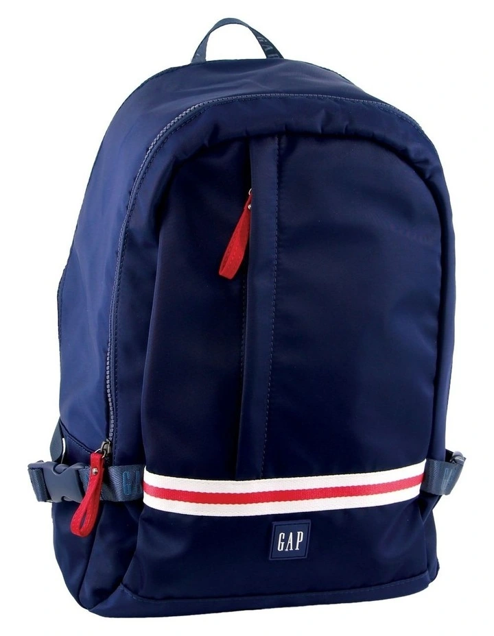 Nylon Travel Backpack in Navy image 1