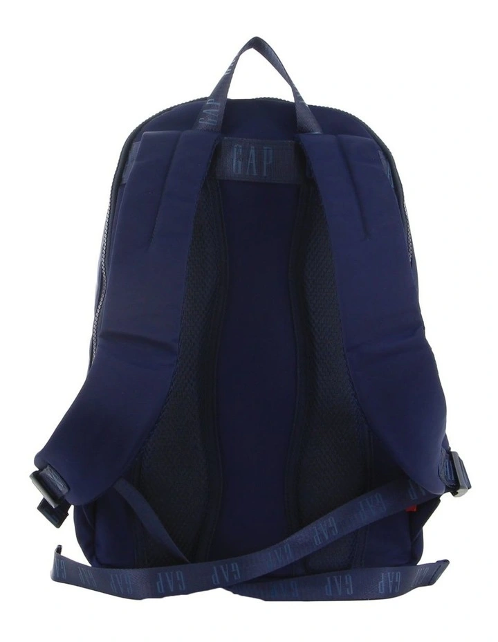 Nylon Travel Backpack in Navy image 3